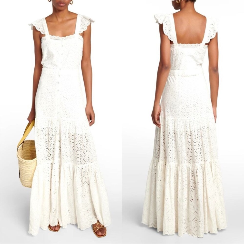 NWT Veronica Beard Aislin Eyelet Maxi Dress - size 2 - Picture 2 of 12